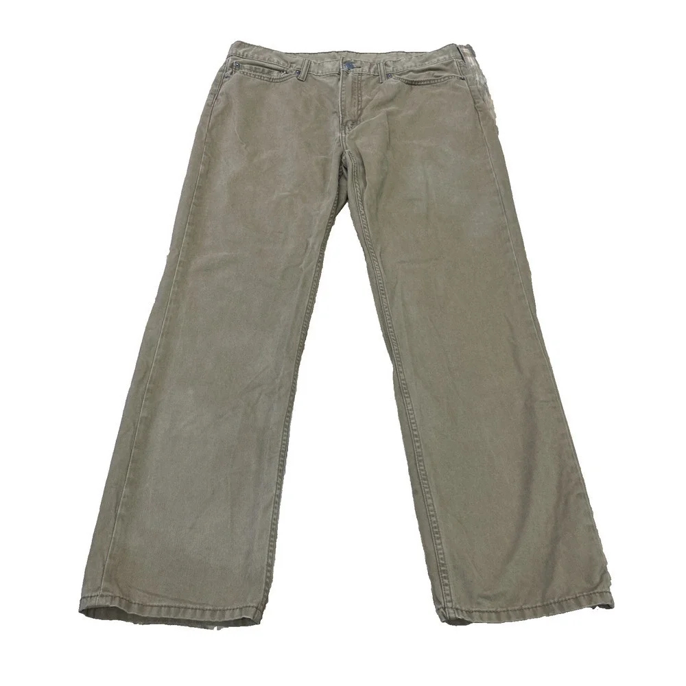Levis 514 Jeans Mens 38X32 (36X31) Khaki Tan Straight Leg 100% Cotton Chino
